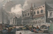 'The Grand Canal & Doge's Palace, Venice', 1844. Creator: Charles Westwood.