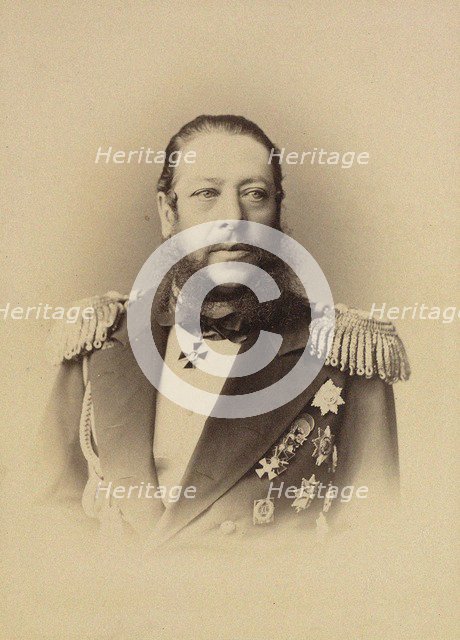 Portrait of Admiral Nikolay Karlovich Krabbe (1814-1876), 1873.