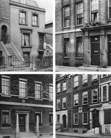 Four London houses of famous men, London, 1926-1927. Creator: McLeish.