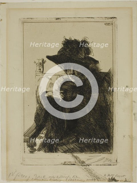 Mme Armand Dayot, 1890. Creator: Anders Leonard Zorn.