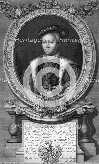 Edward VI, King of England.Artist: R Sheppard