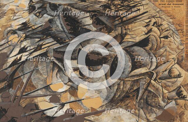 Charge of the lancers (Carica di lancieri), 1915-1916. Creator: Boccioni, Umberto (1882-1916).