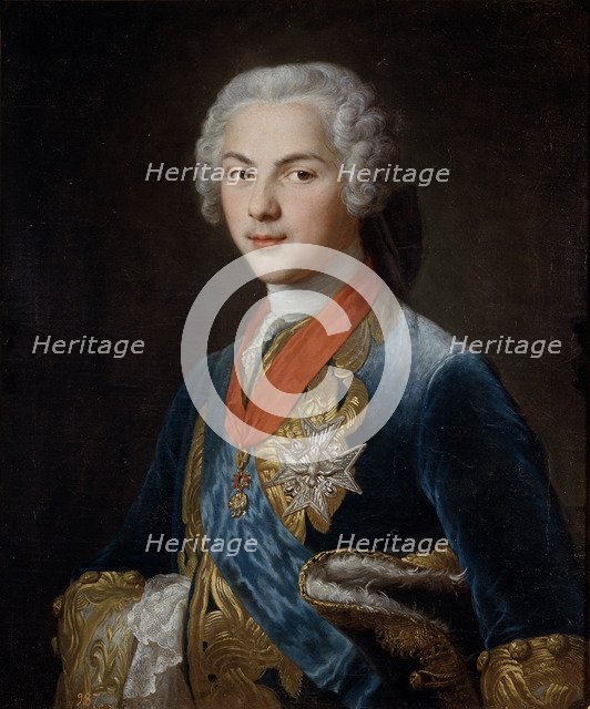 Louis, Dauphin of France (1729–1765), son of King Louis XV, c. 1745. Artist: Drouais, François-Hubert (1727-1775)