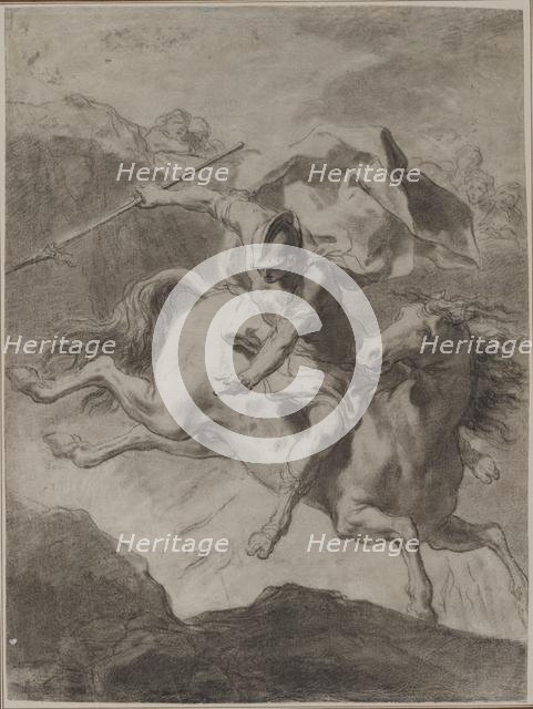 Death of Marcus Curtius, 1799. Creator: Gaetano Gandolfi (Italian, 1734-1802).