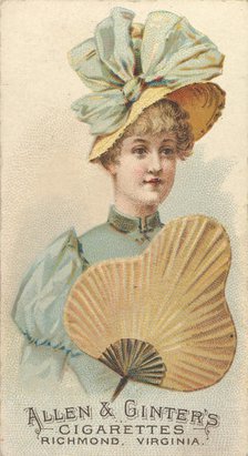 Plate 39, from the Fans of the Period series (N7) for Allen & Ginter Cigarettes Brands, 1889. Creator: Allen & Ginter.