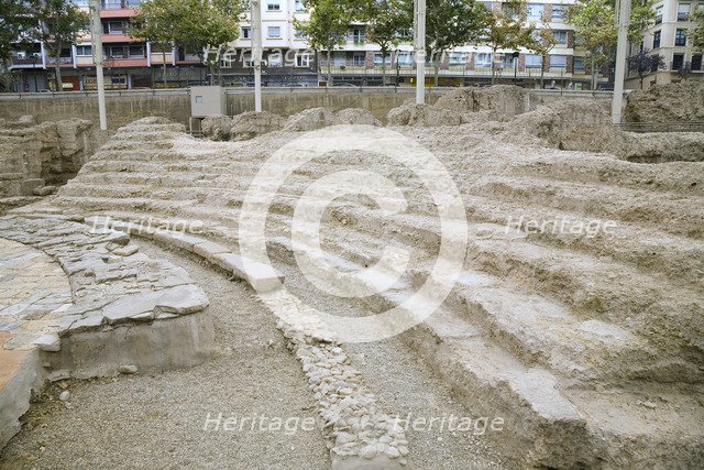 Remains of the Roman Theatre, Zaragoza, Spain, 2007. Artist: Samuel Magal