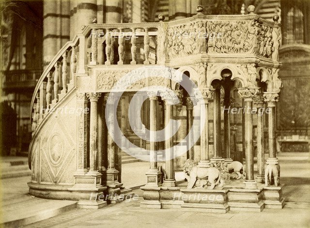 Pulpit, Siena Cathedral, Italy, late 19th or early 20th century. Artist: Unknown