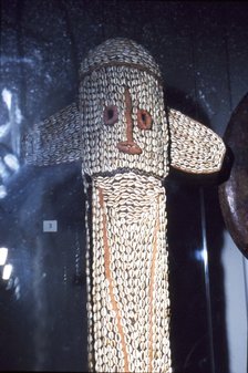 Mask of wood and metal, Bamana People, Mali, 20th century.  Artist: Unknown.