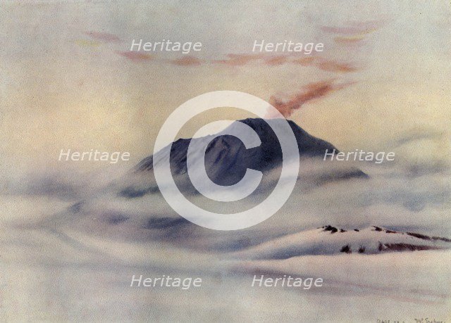 'Mount Erebus', c1911, (1913).  Artist: Edward Wilson.