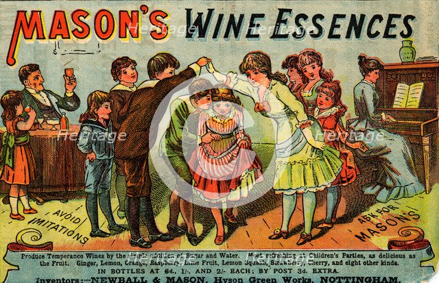 Mason's Wine Essences, 19th century Artist: Unknown