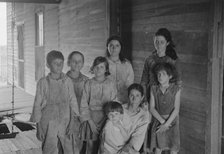 Frank Tengle family, Hale County, Alabama. Sharecroppers, 1936. Creator: Walker Evans.