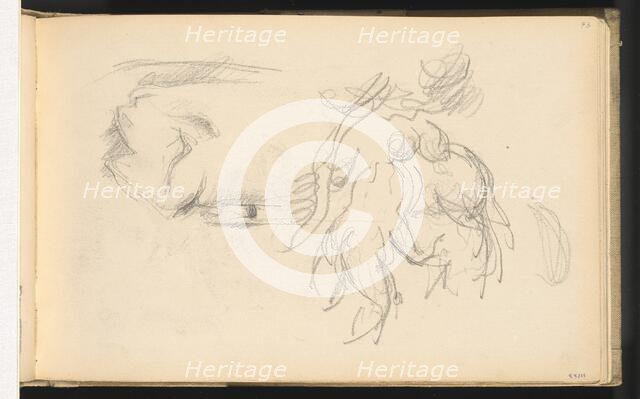 Women Bathers and a Roll of Paper, 1882/1885. Creator: Paul Cezanne.