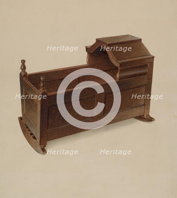 Cradle, c. 1936. Creator: Alfred H. Smith.