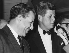 President John F Kennedy with President João Goulart of Brazil, Villa Taverna, Rome, 1963. Artist: Unknown