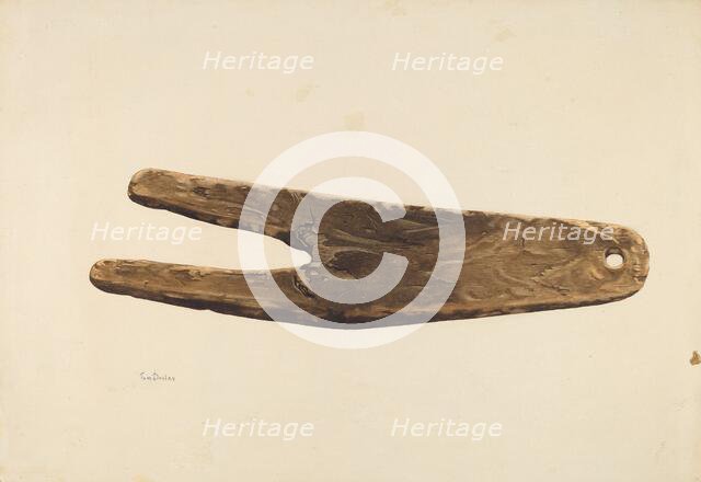 Bootjack, c. 1939. Creator: Thomas Dooley.
