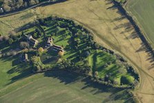 The Hills, the earthwork remains of a castle, homestead moat and church, Bedfordshire, 2022. Creator: Damian Grady.