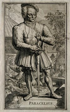 Philippus Theophrastus Aureolus Bombastus von Hohenheim (Paracelsus). Creator: Hooghe, Romeyn de (1645-1708).