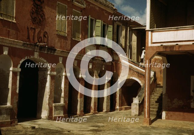 In the old fort built by the French, Frederiksted, Saint Croix, Virgin Islands, 1941. Creator: Jack Delano.