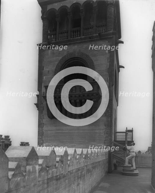 The west tower of the Ponce [de Leon Hotel], between 1880 and 1900. Creator: William H. Jackson.