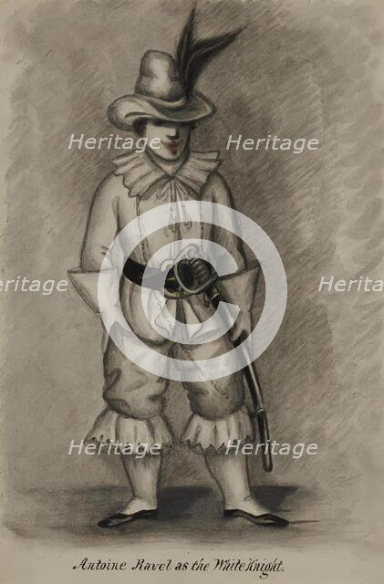 Antoine Ravel as the White Knight, 1855-1859. Creator: Alfred Jacob Miller.