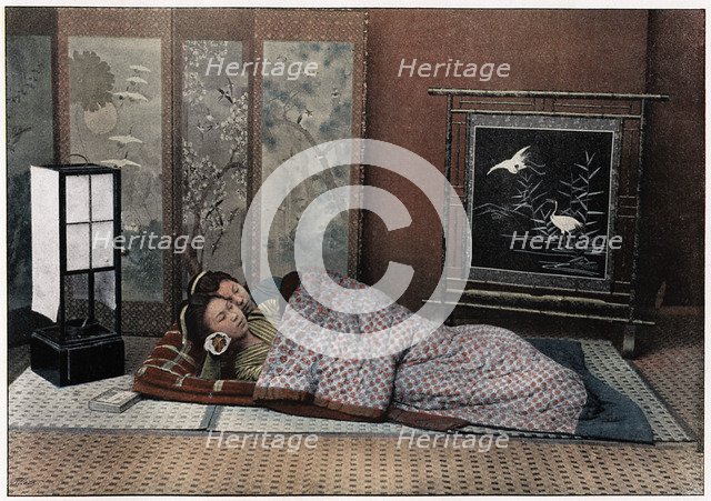 'A Bedroom in Japan', c1890. Artist: Charles Gillot