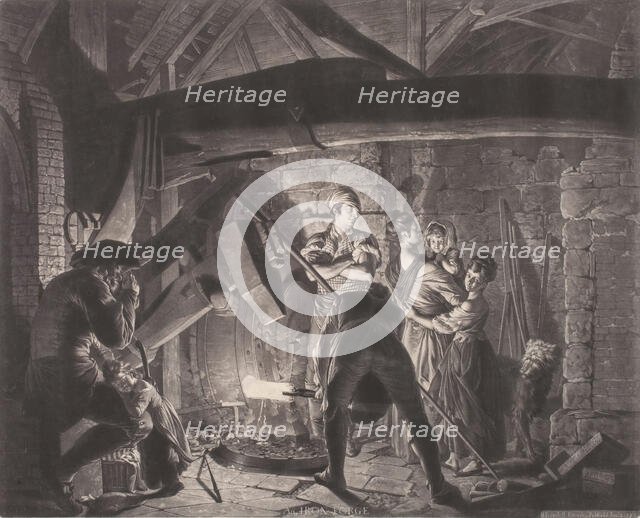 An Iron Forge, 1773. Creator: Richard Earlom.
