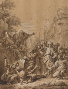 The Raising of Lazarus, 18th century. Creator: Francesco Fontebasso.