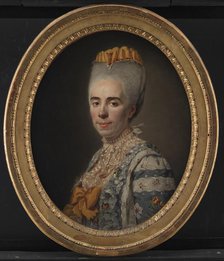 Portrait of Mme Antoinette-Louise Issard-Lacour, married to Ch. A. Bourlet de Vauxelles, 1768-1771. Creator: Alexander Roslin.