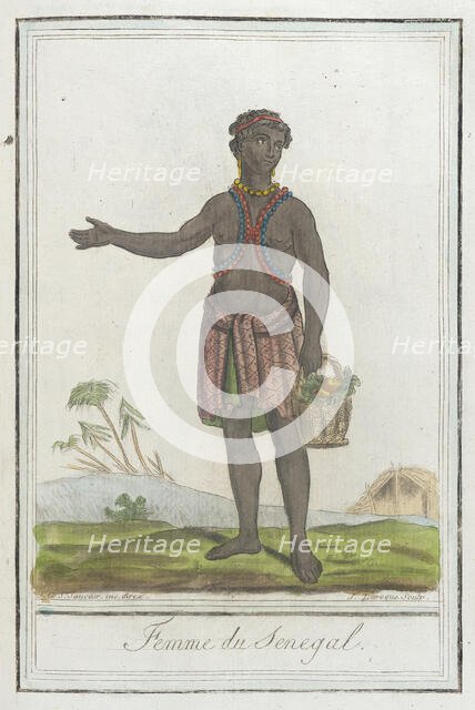 Costumes de Différents Pays, 'Femme du Senegal', c1797. Creators: Jacques Grasset de Saint-Sauveur, LF Labrousse.