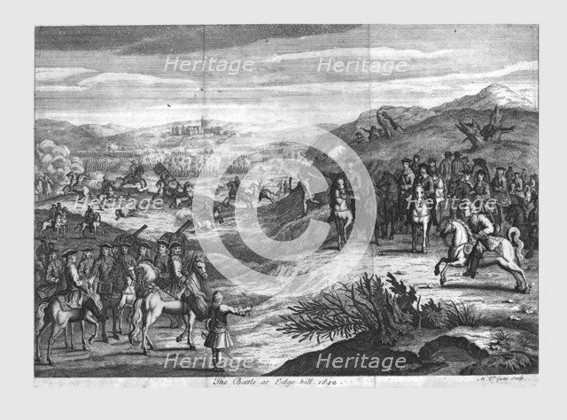 'The Battle of Edge-hill, 1642', (late 17th century). Creator: Michael Vandergucht.