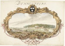 Cartouche with a view of the Bentveld estate, 1600-1699. Creator: Anon.