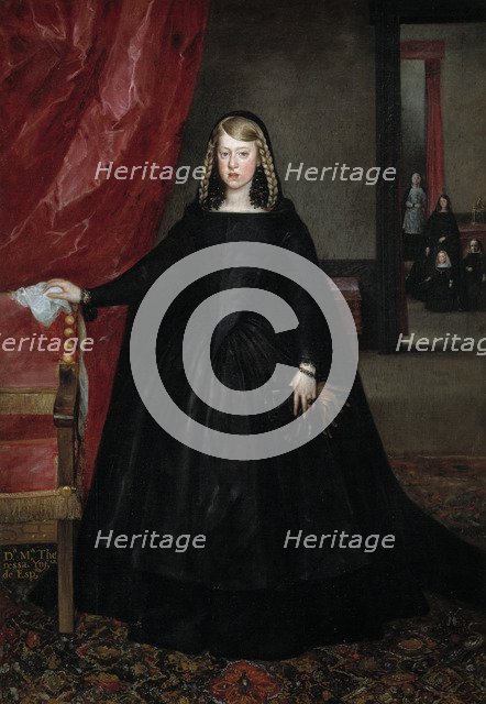 Portrait of the Infanta Margaret Theresa (1651-1673), ca. 1665-1667. Artist: Martínez del Mazo, Juan Bautista (1605-1667)