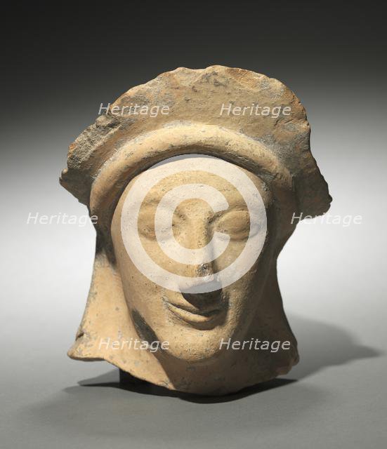 Woman's Head with Crown, 500s BC. Creator: Unknown.