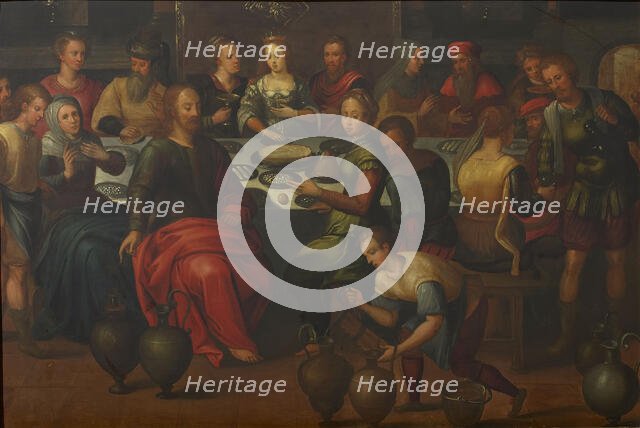 The Wedding Feast at Cana. Creator: Francken, Frans, the Elder (1542-1616).