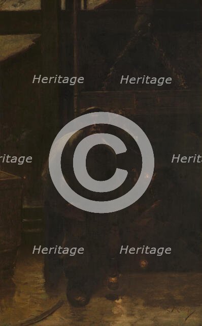 The Pithead, c1860-1900. Creator: Constantin Emile Meunier.