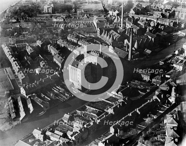 Factories in Worcester, Worcestershire, March 1921. Artist: Aerofilms.