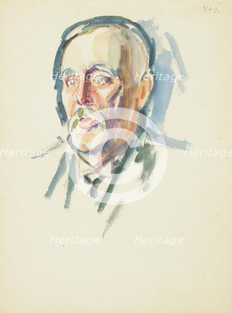 Portrait sketch, c1910s. Creator: Verner Thome.