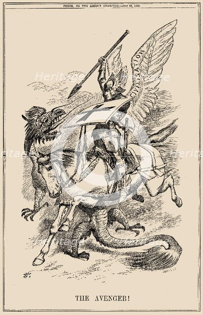 The Avenger! (Punch, July 25, 1900), 1900. Creator: Tenniel, Sir John (1820-1914).