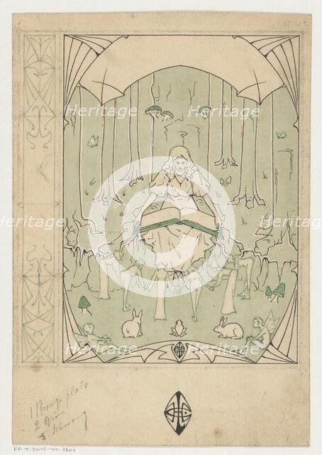 Cover design for a book on Sindbad the Sailor by Pieter Louwerse....1910 or earlier.  Creator: Louwerse, H.C..