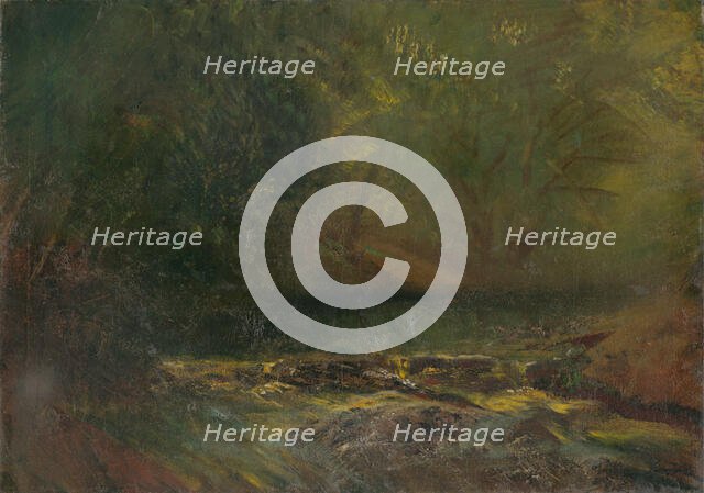 Forest Interior with a Brook, 1900-1902. Creator: Ladislav Mednyanszky.