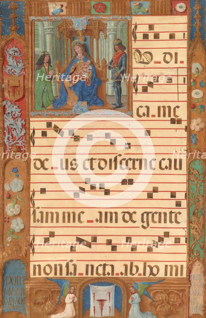 Leaf from a Gradual, about 1500-1510. Creator: Unknown.