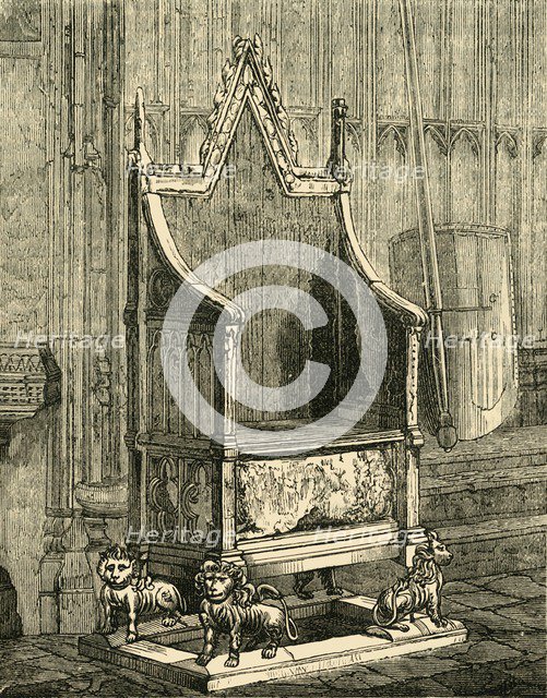 'The Coronation Chair', (1881). Creator: Unknown.
