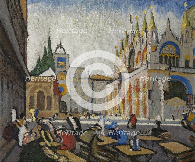 San Marco from the Piazzetta, 1913. Creator: Jules Schmalzigaug.