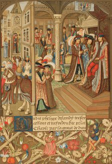 Charles the Bold and his court, 15th century, (1877).  Creator: Unknown.