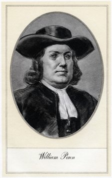 William Penn, founder of Pennsylvania, (early 20th century).Artist: Gordon Ross