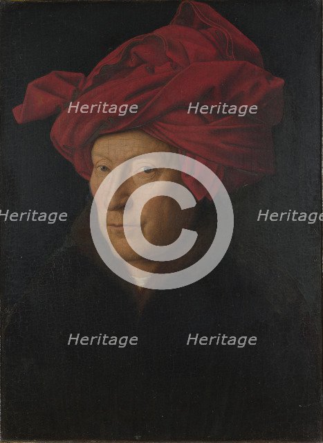 Portrait of a Man (Self Portrait), 1433. Artist: Eyck, Jan van (1390-1441)