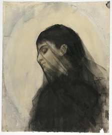 Head of a Veiled Woman, n.d. Creator: Anders Leonard Zorn.