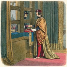 'Meeting of Edward IV and Louis XI at Pecquigny', 1475 (1864). Artist: James William Edmund Doyle.