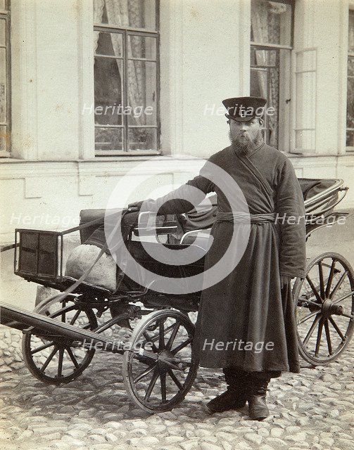 A coachman, 1890s.  Artist: Alexei Sergeevich Mazurin