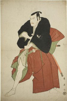 The Actor Matsumoto Koshiro IV as Kakogawa Honzo in the Play Kanadehon..., c. 1795. Creator: Katsukawa Shun'ei.